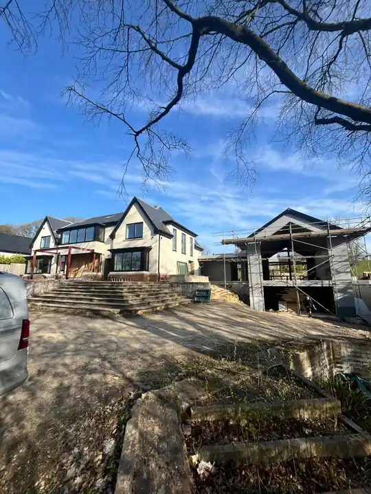 Luxury new-build home under construction in the North West, fitted with AKS concealed air conditioning